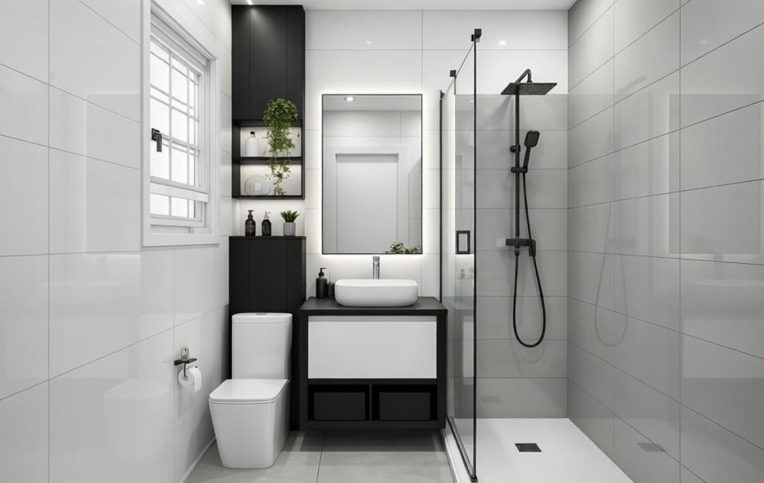 Tren Desain Toilet Elegan dengan Produk Blackwhite Semakin Diminati