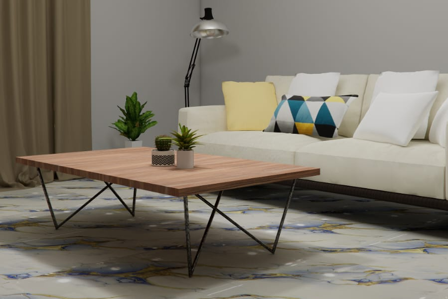 Rekomendasi Granit Motif Gold 60x60 cm, IKAD Helios Blue dan Helios White