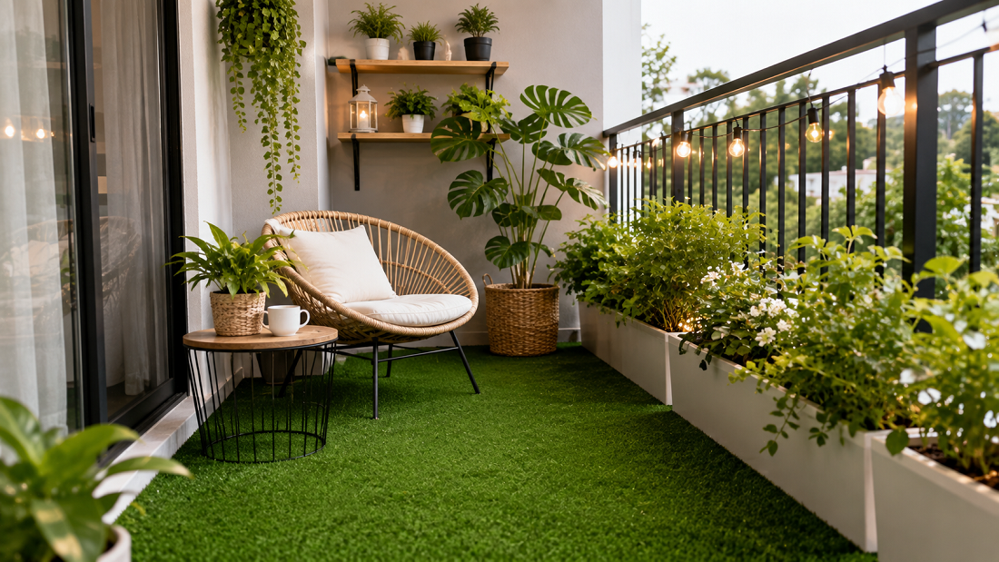 Rumput Sintetis untuk Balkon: Bikin Area Kecil Terlihat Lebih Segar