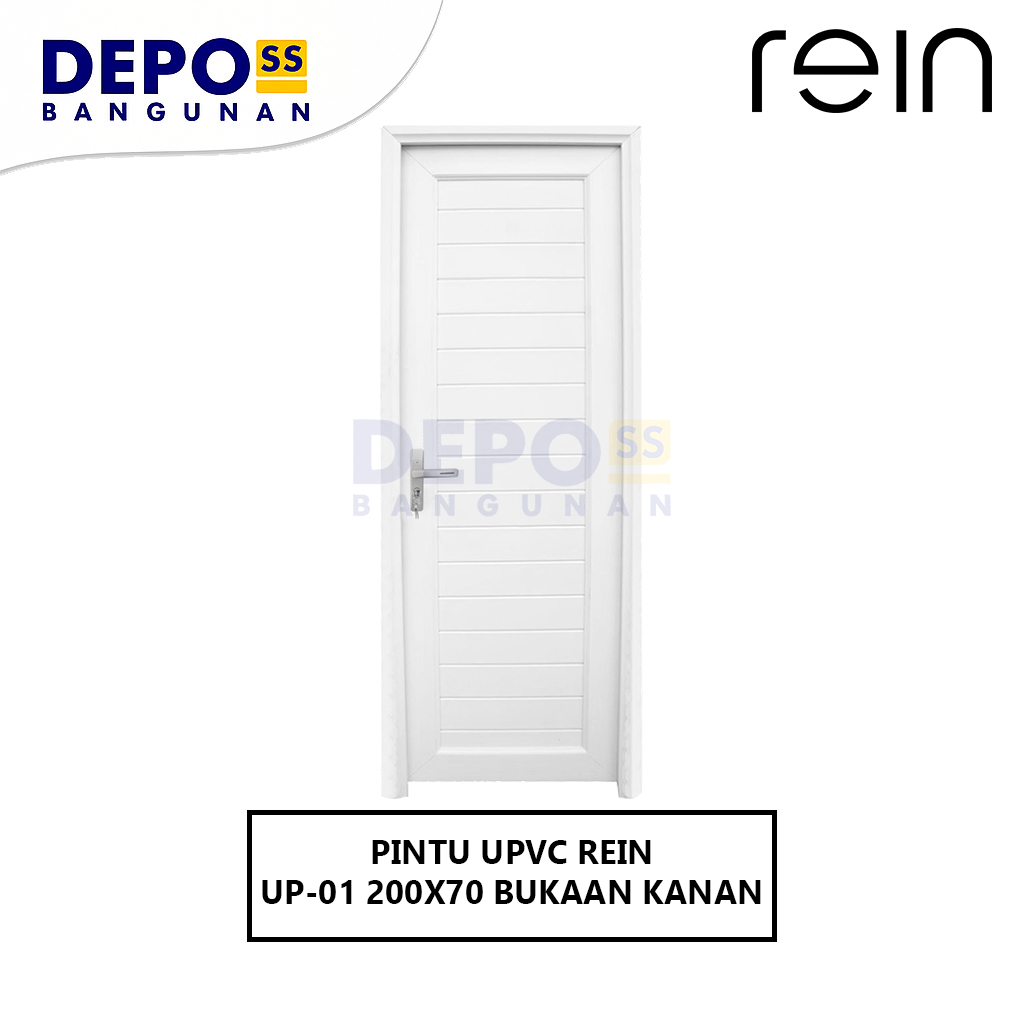 Pintu Kamar Mandi UP-01 UPVC Bukaan Kanan