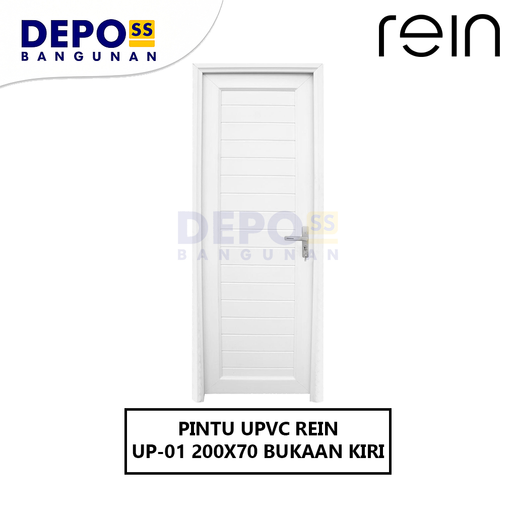 Pintu Kamar Mandi UP-01 UPVC Bukaan Kiri
