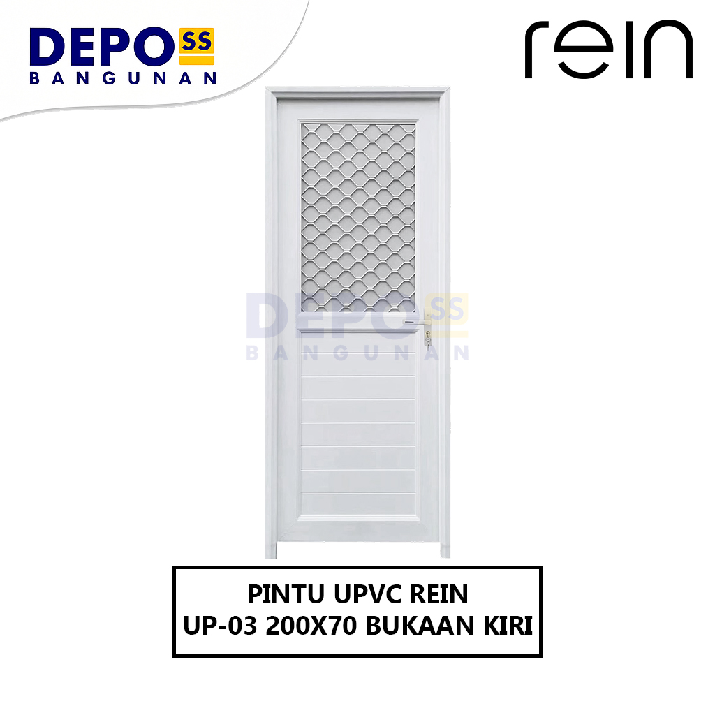 Pintu Kamar Mandi UP-03 UPVC Bukaan Kiri