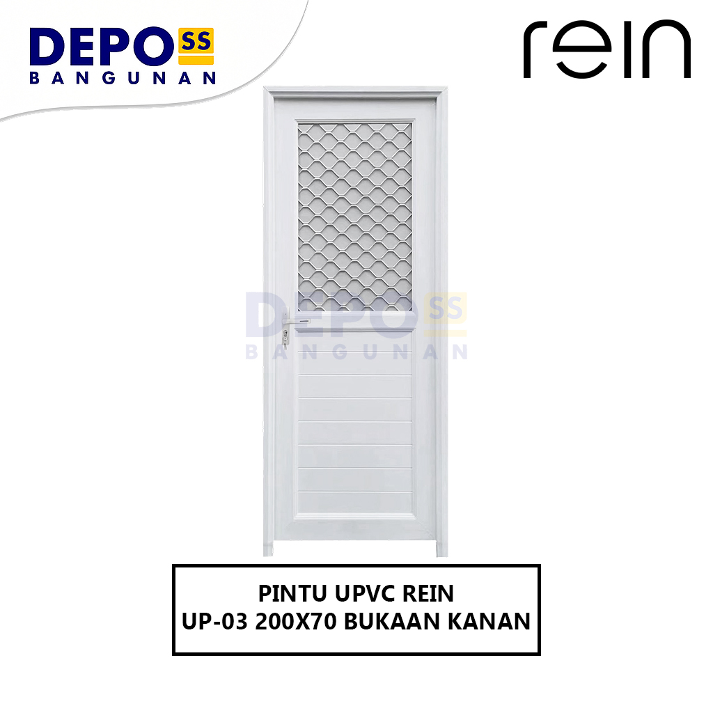 Pintu Kamar Mandi UP-03 UPVC Bukaan Kanan