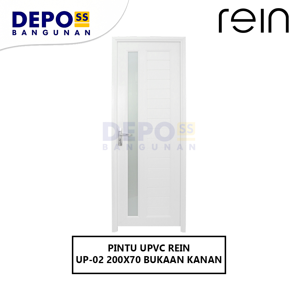 Pintu Kamar Mandi UP-02 UPVC Bukaan Kanan