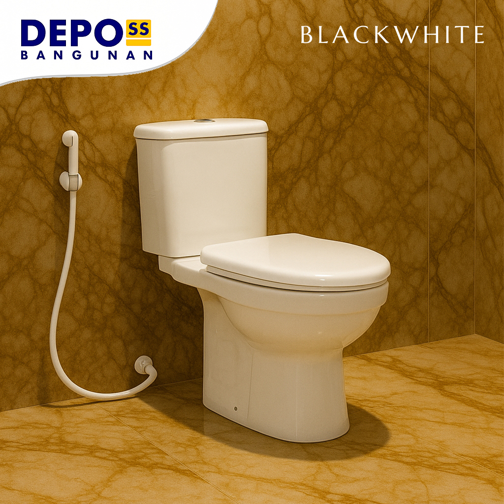 Kloset Duduk Benvolio Rimless Two Piece Toilet