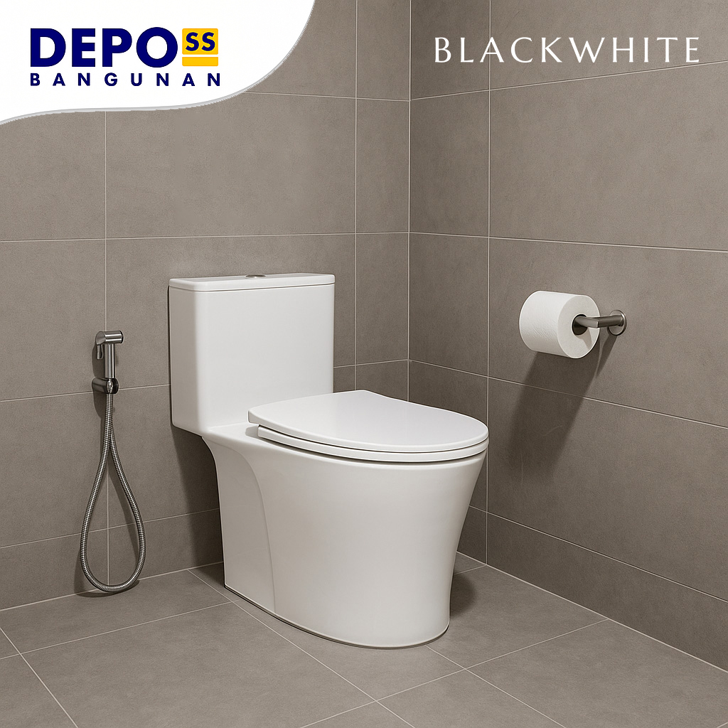 Kloset Duduk Escalus Rimless One Piece Toilet