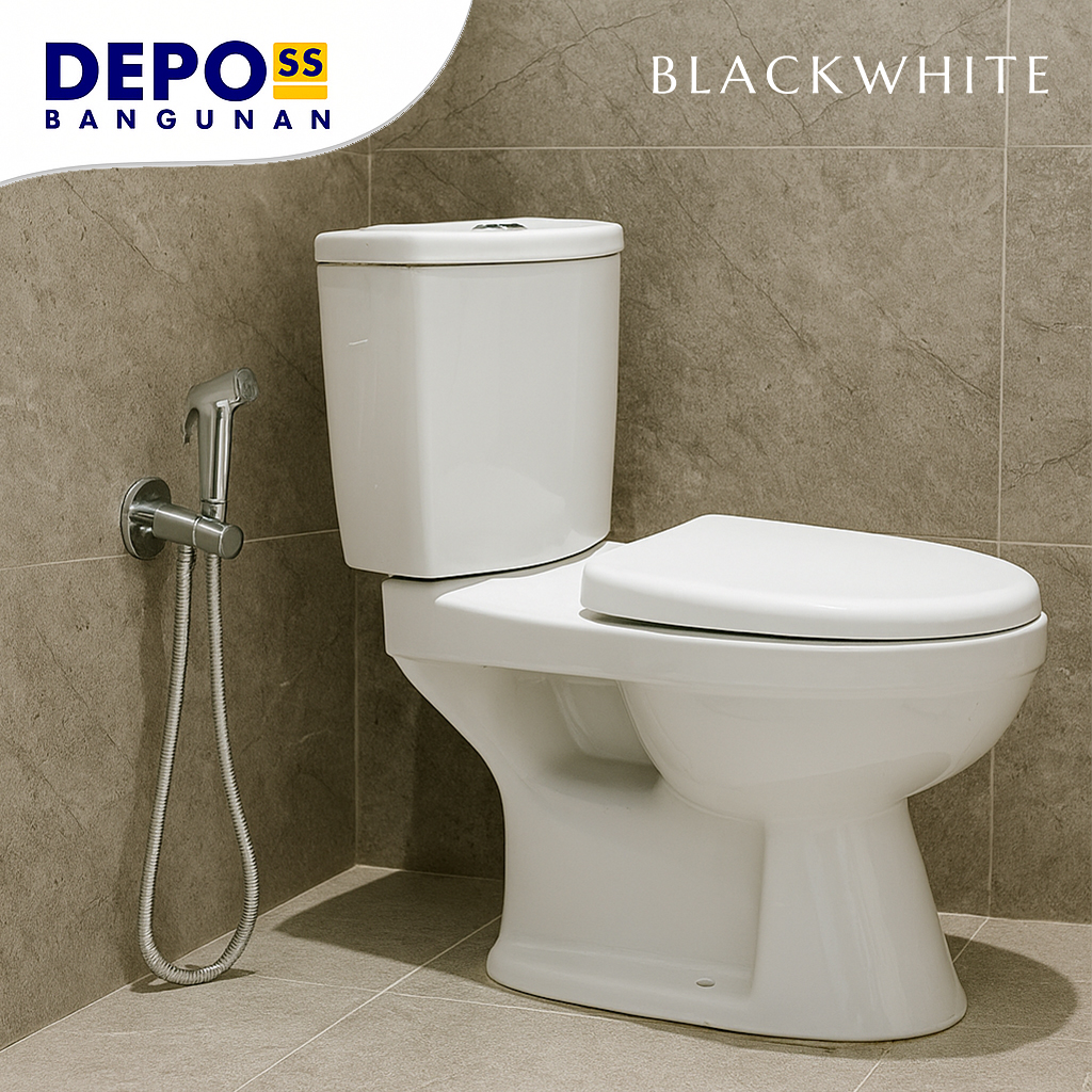 Kloset Duduk Friar Rimless Two Piece Toilet