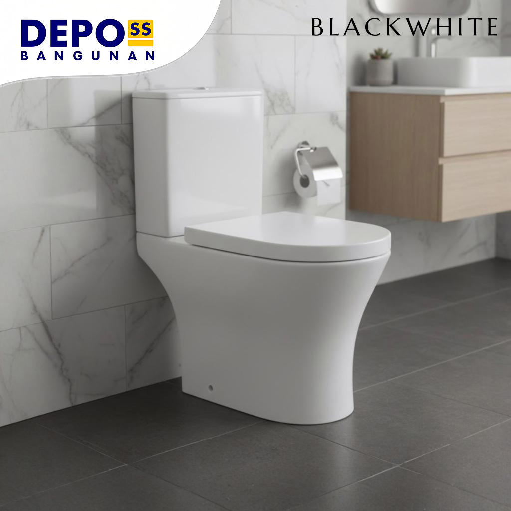 Kloset Duduk Prince Rimless Two Piece Toilet