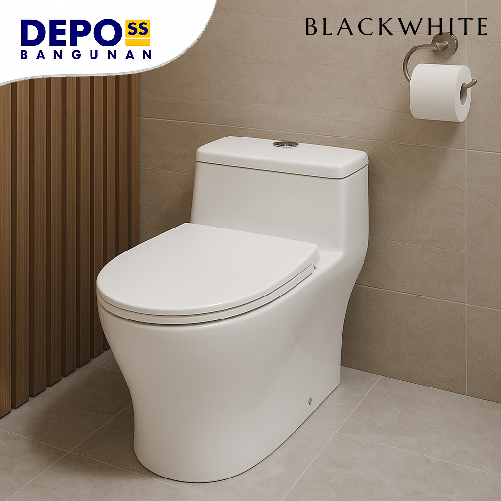 Kloset Duduk Rosaline Rimless One Piece Toilet