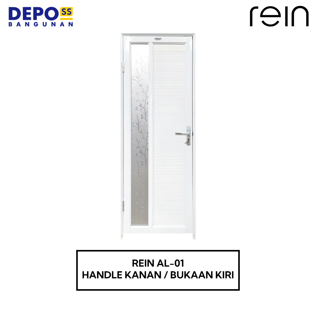 Rein Pintu Kamar Mandi AL-01 Aluminium Bukaan Kiri L